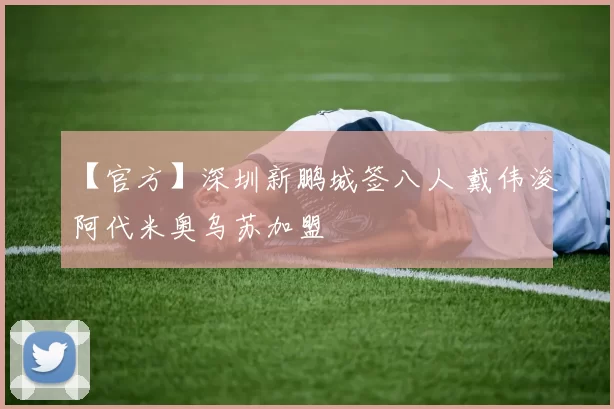 【官方】深圳新鹏城签八人 戴伟浚阿代米奥乌苏加盟